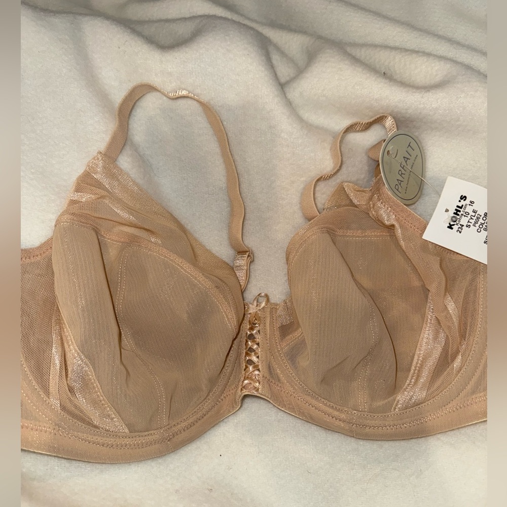 NWT Parfait Shea Plunge color Bare unlined underwire bra size US 32F $68 - Picture 2 of 12